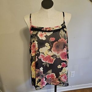 NWT Torrid Open Back Floral Tank Size 2X
